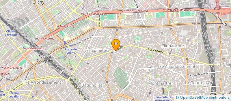 localisation de l'entreprise 231 RUE CHAMPIONNET 75118  PARIS