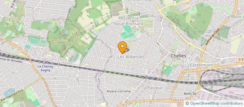 localisation de l'entreprise 2318KM  CHELLES