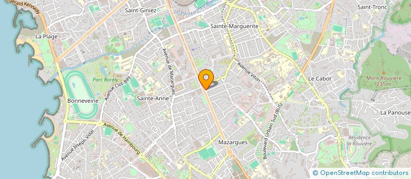 localisation de l'entreprise 235 SQUARE MICHELET à MARSEILLE 9EME