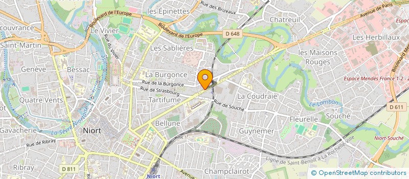 localisation de l'entreprise 237 AVENUE DE PARIS  NIORT