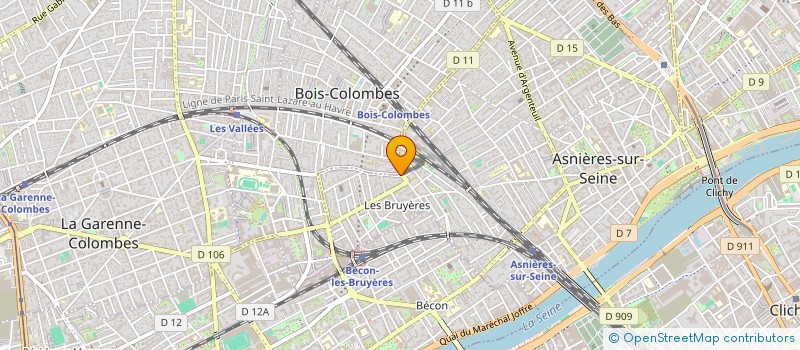 localisation de l'entreprise 23CORP à BOIS-COLOMBES