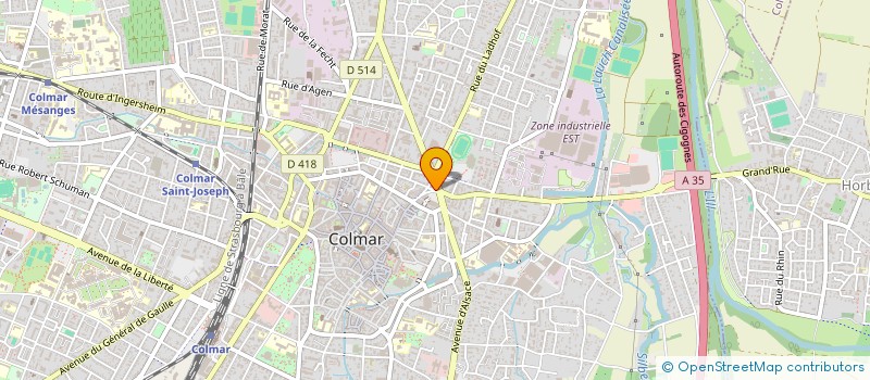 localisation de l'entreprise 23NB  COLMAR