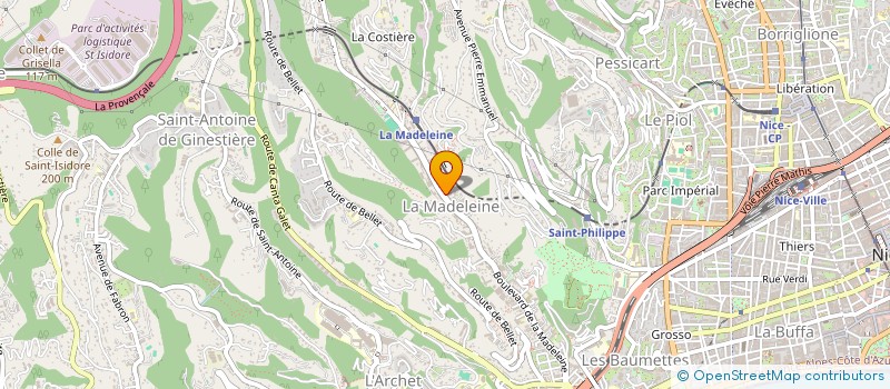 localisation de l'entreprise 24 CARATS  NICE