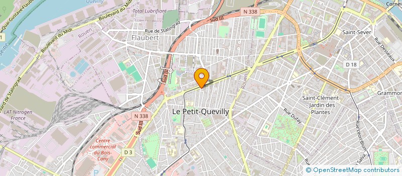 localisation de l'entreprise 24 CARATS  LE PETIT-QUEVILLY