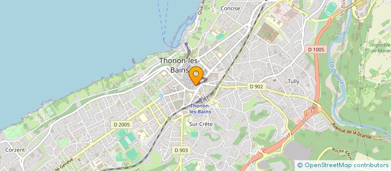 localisation de l'entreprise 24 DECEMBRE  THONON-LES-BAINS