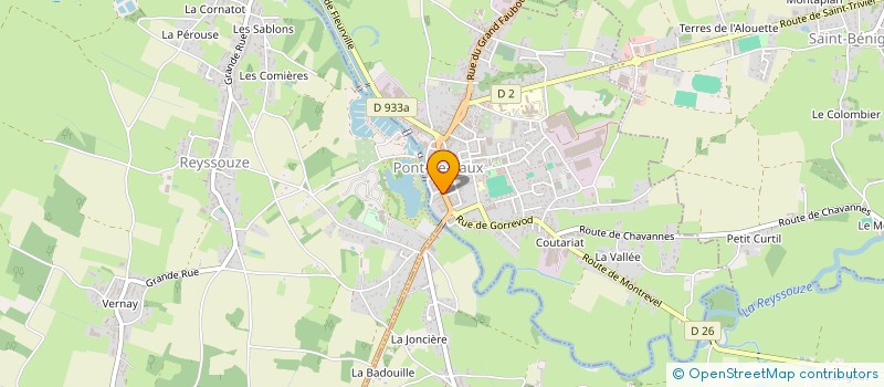 localisation de l'entreprise 24 POUR TOUS, TOUS POUR 1 à PONT-DE-VAUX