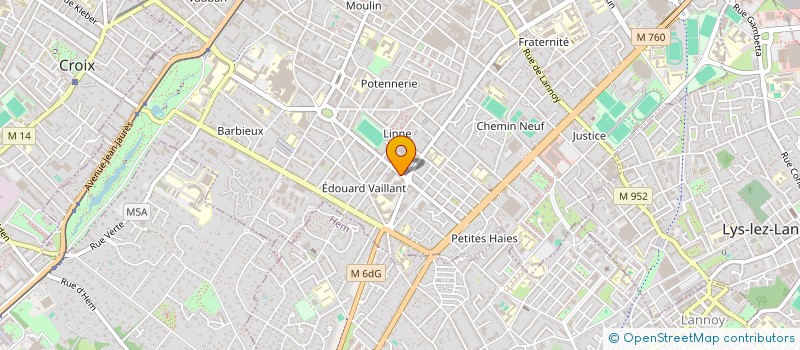 localisation de l'entreprise 24 RCLV  ROUBAIX