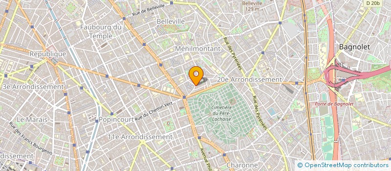 localisation de l'entreprise 24 RUE DES AMANDIERS  PARIS