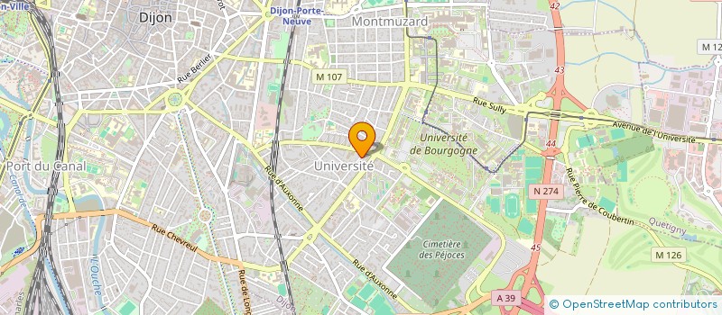 localisation de l'entreprise 24 RUE DES BEGONIAS*  DIJON