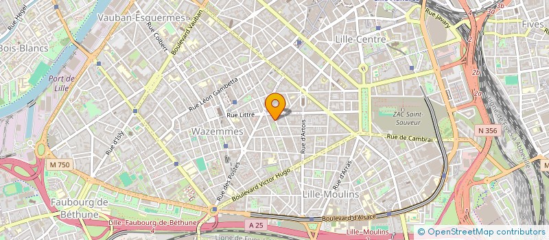 localisation de l'entreprise 24 RUE GANTOIS  LILLE