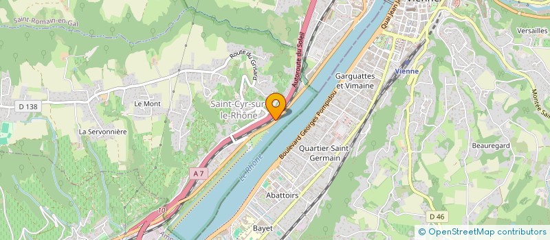 localisation de l'entreprise 24 RUE VIMAINE  SAINT-CYR-SUR-LE-RHONE