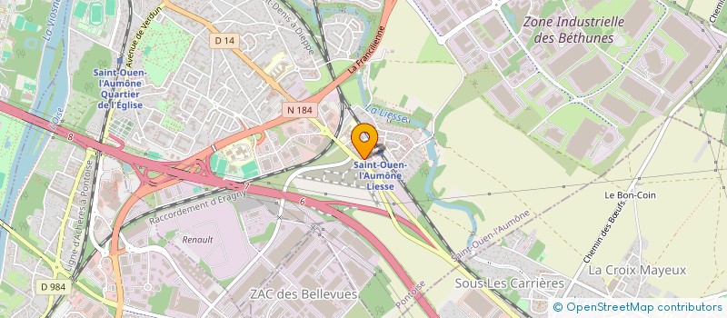 localisation de l'entreprise 24 SELF VIDEO TOP LIESSE  SAINT-OUEN-L'AUMONE