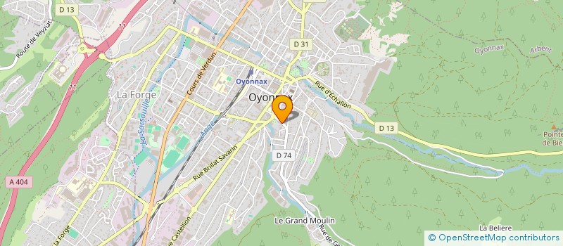 localisation de l'entreprise 24 VOLTAIRE à OYONNAX