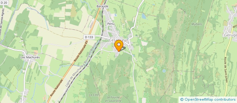 localisation de l'entreprise 2410  CESANCEY