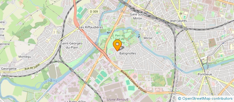 localisation de l'entreprise 24H PNEUS  LE MANS