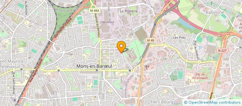 localisation de l'entreprise 24H TRANSPORT  MONS-EN-BARUL