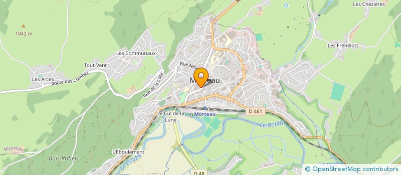 localisation de l'entreprise 25-07  MORTEAU