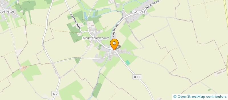 localisation de l'entreprise 25 DEGRES NORD  MONCHIET