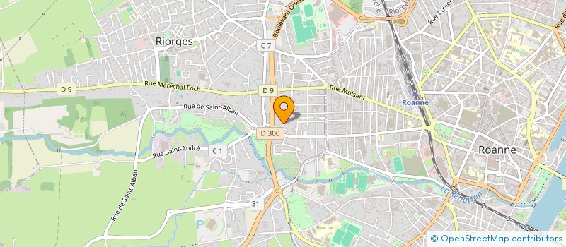 localisation de l'entreprise 25 QUAI DE L'ILE à RIORGES