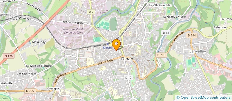 localisation de l'entreprise 25 ROUAIRIES  DINAN