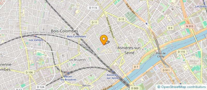 localisation de l'entreprise 25 RUE DU BAC à ASNIERES-SUR-SEINE