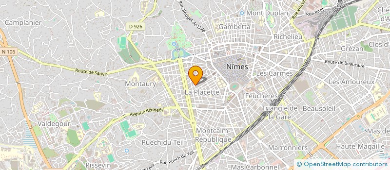 localisation de l'entreprise 25 RUE EMILE JAMAIS à NIMES