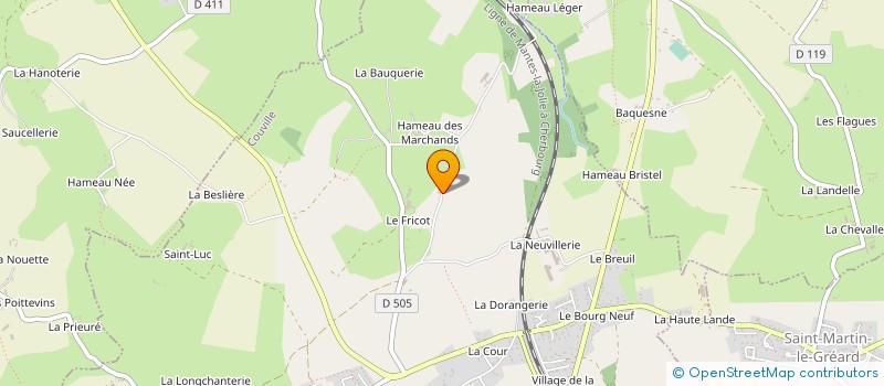 localisation de l'entreprise 25 RUE MILLECENT  CHERBOURG-EN-COTENTIN