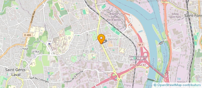 localisation de l'entreprise 25 TUPIN  OULLINS-PIERRE-BENITE