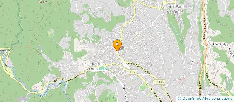 localisation de l'entreprise 250 AVENUE DE VERDUN  LA COLLE-SUR-LOUP