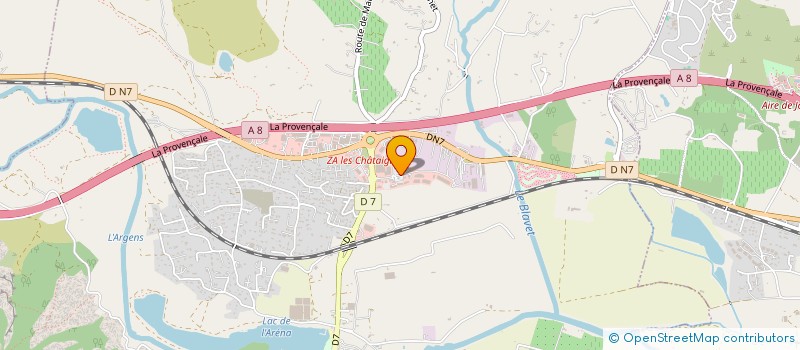localisation de l'entreprise 250 GS  ROQUEBRUNE-SUR-ARGENS