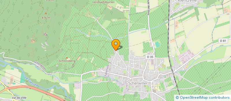 localisation de l'entreprise 25078 - HEIDRICH VF  SCHERWILLER