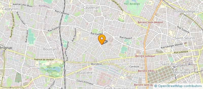 localisation de l'entreprise 256 CDY 012  BORDEAUX