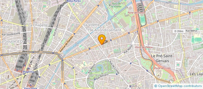 localisation de l'entreprise 25C  PARIS