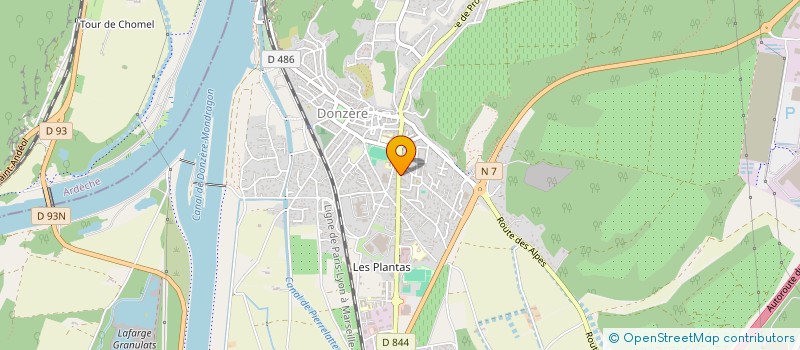 localisation de l'entreprise 26 07 THEATRE  DONZERE