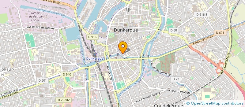 localisation de l'entreprise 26-28 RUE ALBERT 1ER à DUNKERQUE