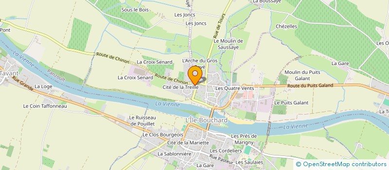 localisation de l'entreprise 26 A 30 RUE DES MESANGES  L'ILE-BOUCHARD