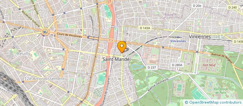localisation de l'entreprise 26 AV DU GENERAL DE GAULLE 94160 ST MANDE à SAINT-MANDE