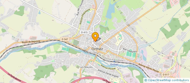 localisation de l'entreprise 26 BDP  ORTHEZ