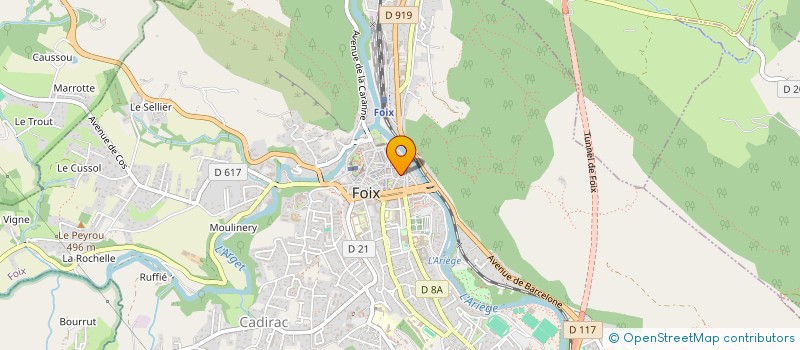 localisation de l'entreprise 26 DELCASSE FOIX à FOIX