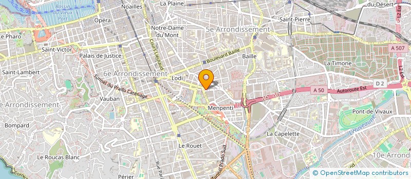 localisation de l'entreprise 26 MAZENOD à MARSEILLE
