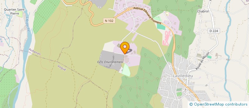 localisation de l'entreprise 26 PLANCHER ENVIRONNEMENT  LAVILLEDIEU