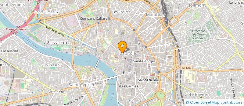 localisation de l'entreprise 26 RUE LE SUEUR  TOULOUSE