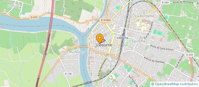 localisation de l'entreprise 26 RUE THIERS  LIBOURNE
