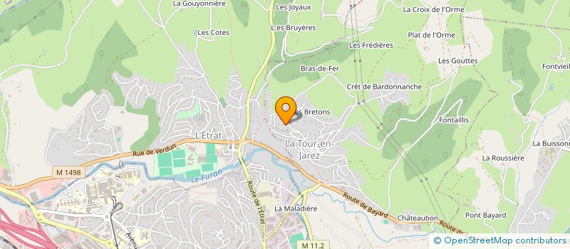 localisation de l'entreprise 27 BIS  LA TOUR-EN-JAREZ