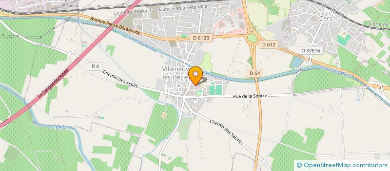 localisation de l'entreprise 27 DISTRIBUTION à VILLENEUVE-LES-BEZIERS