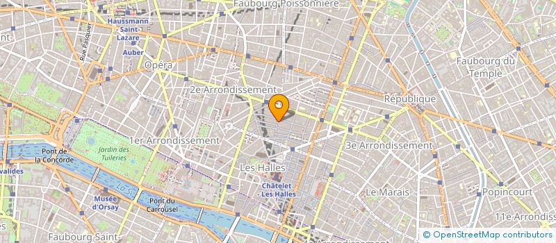 localisation de l'entreprise 27 QUAI DES BATELIERS  PARIS