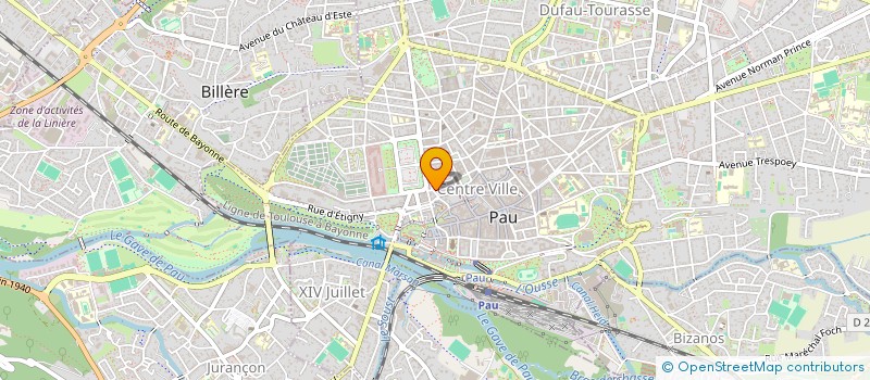 localisation de l'entreprise 27 RUE BERNADOTTE à PAU