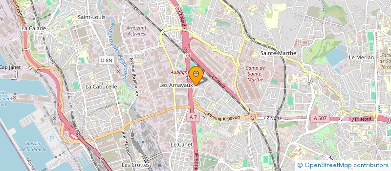localisation de l'entreprise 279 SUD à MARSEILLE