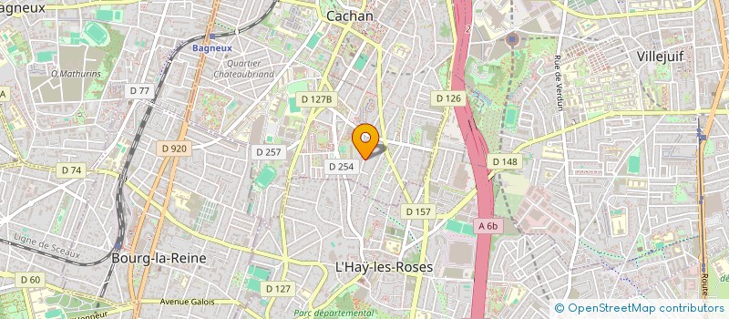 localisation de l'entreprise 27BS  CACHAN