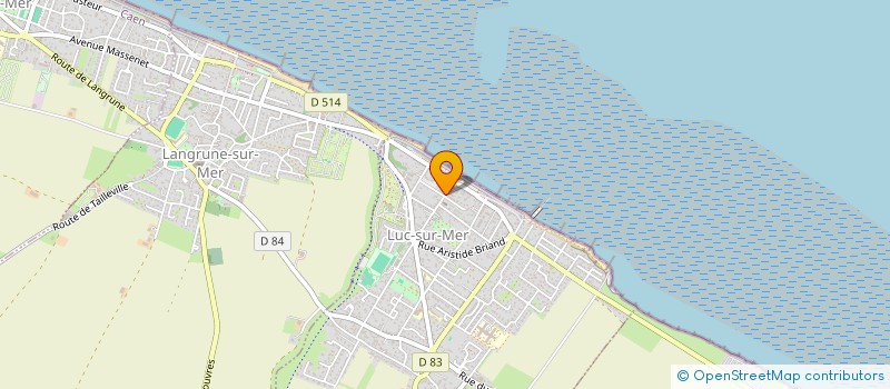 localisation de l'entreprise 28 - 30 RUE DE LA MER  LUC-SUR-MER